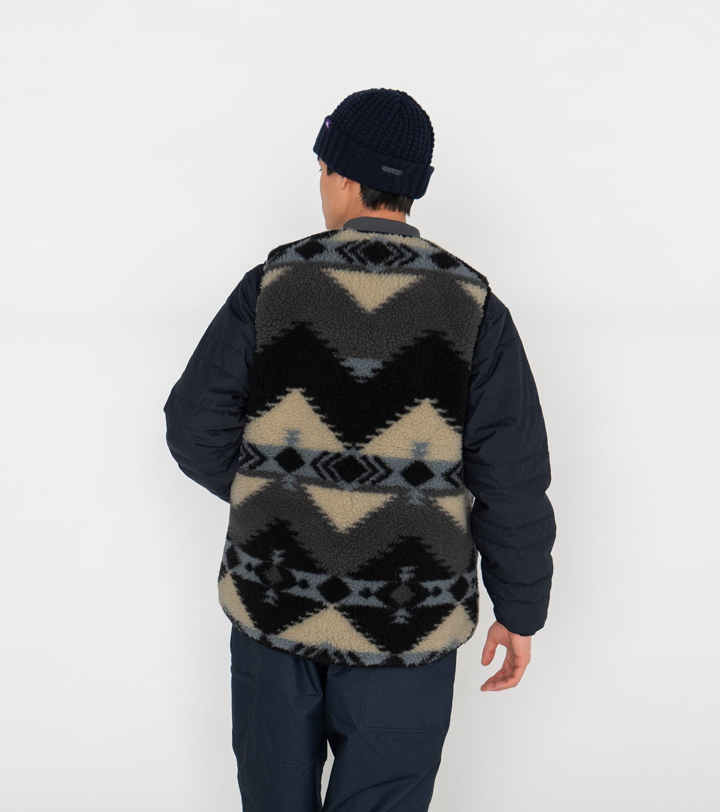 THE NORTH FACE PURPLE LABEL NP Wool Boa WINDSTOPPER Field Vest