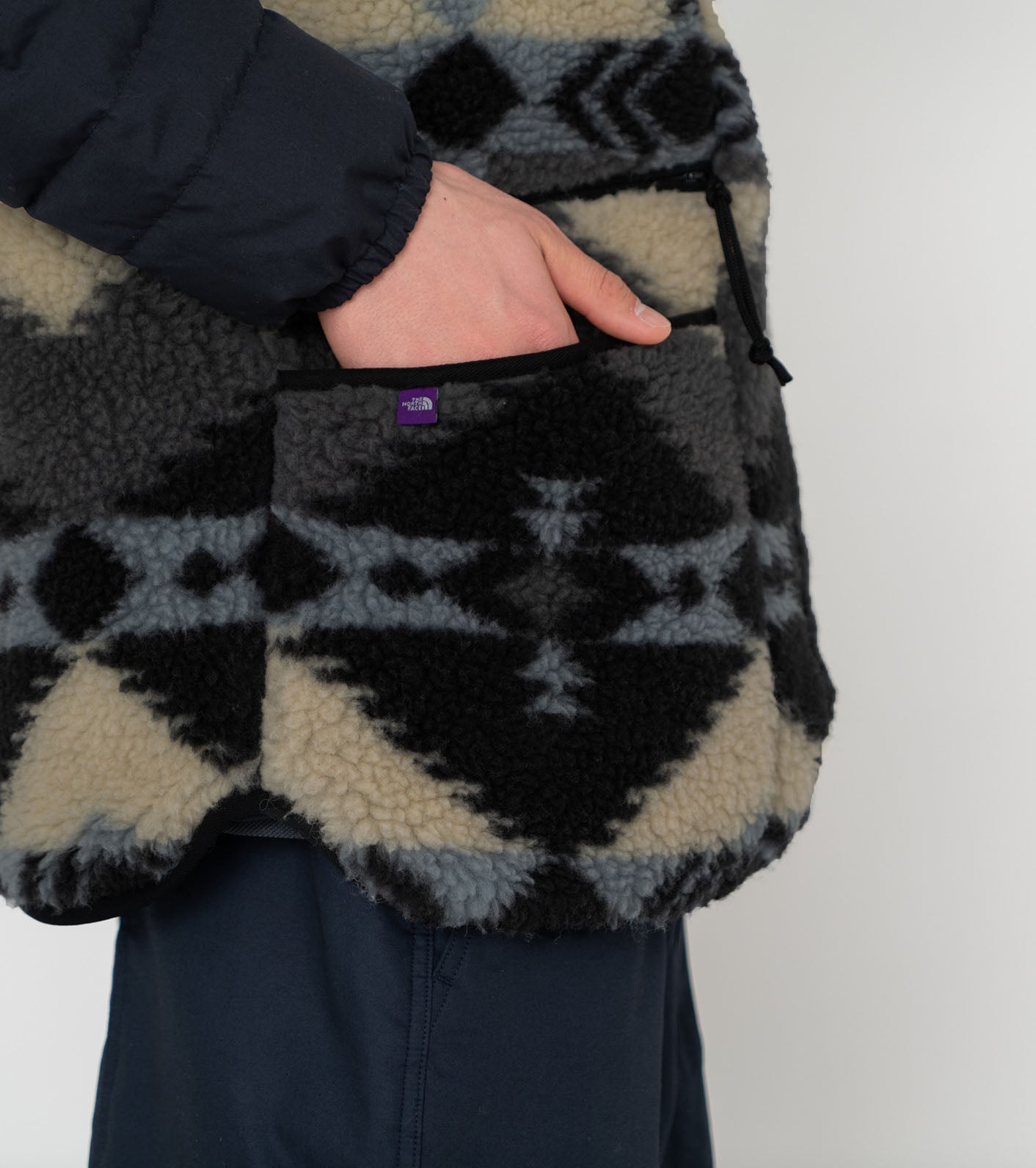 THE NORTH FACE PURPLE LABEL NP Wool Boa WINDSTOPPER Field Vest