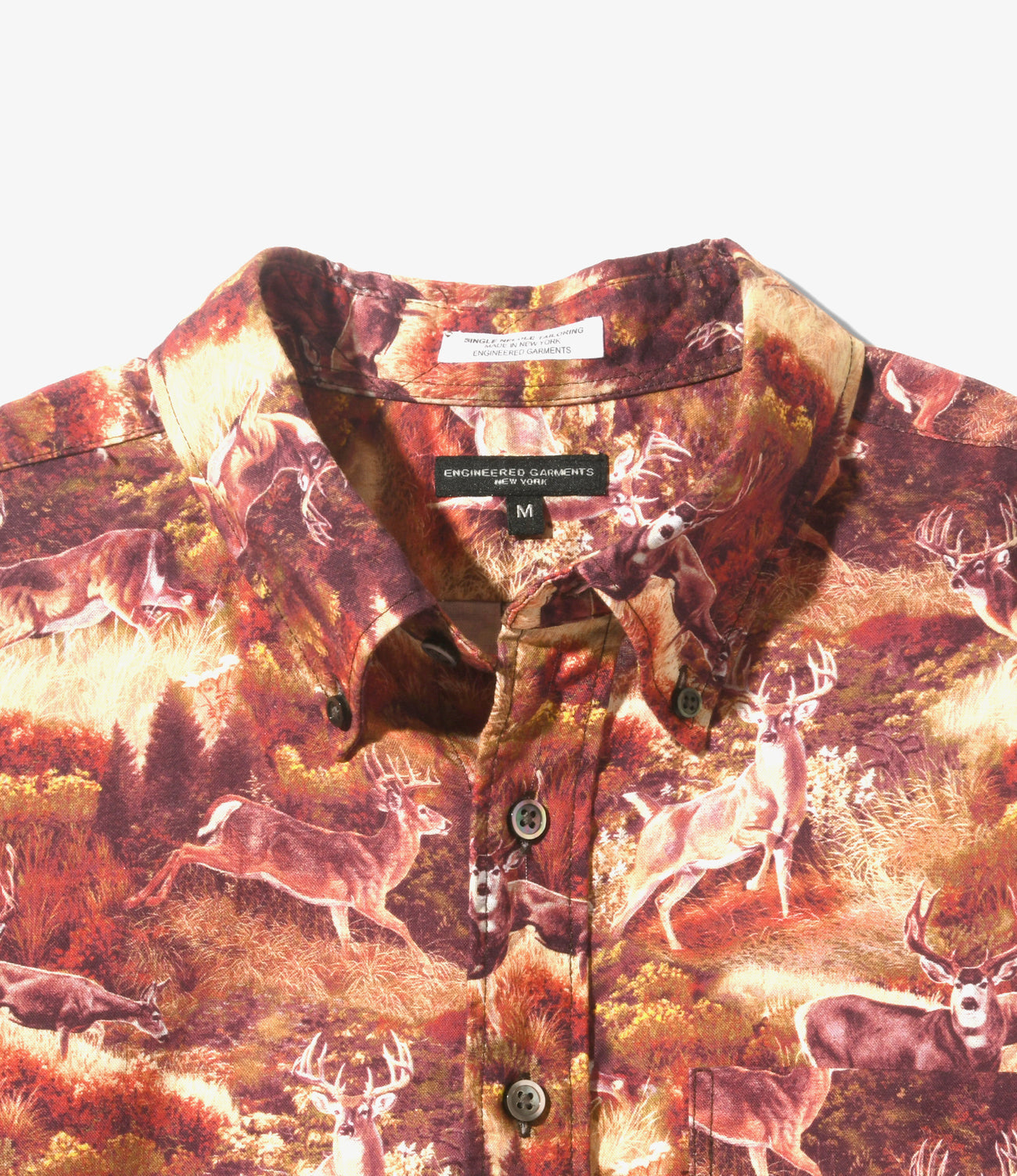 Engineered Garments 19C BD SHIRT - COTTON DEER PRINT