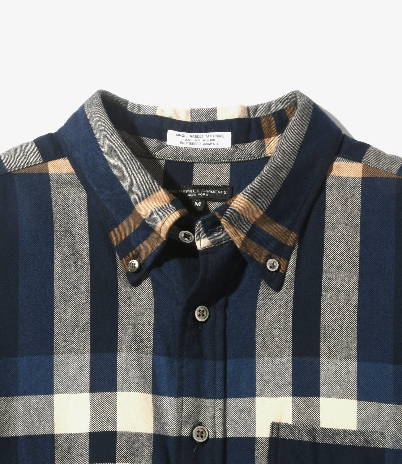 Engineered Garments 19C BD SHIRT - BIG PLAID FLANNEL