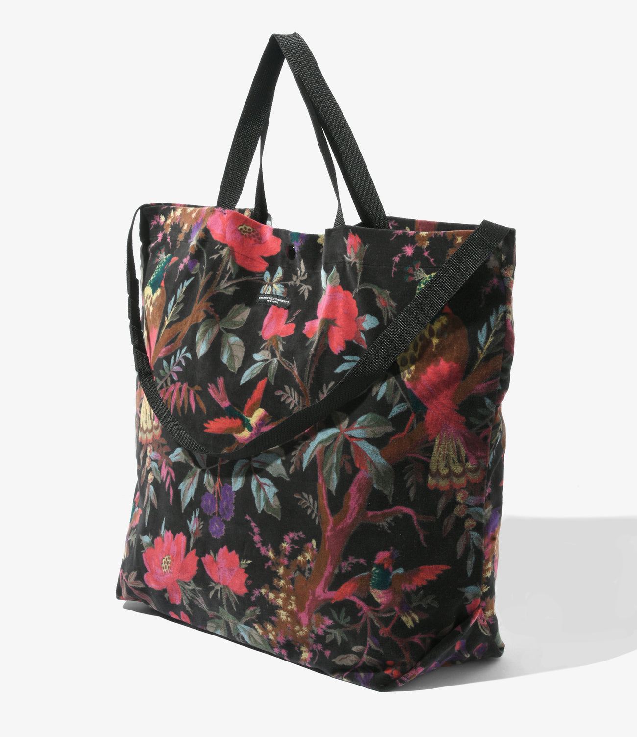 Engineered Garments Carry All Tote - Bird Print Velveteen