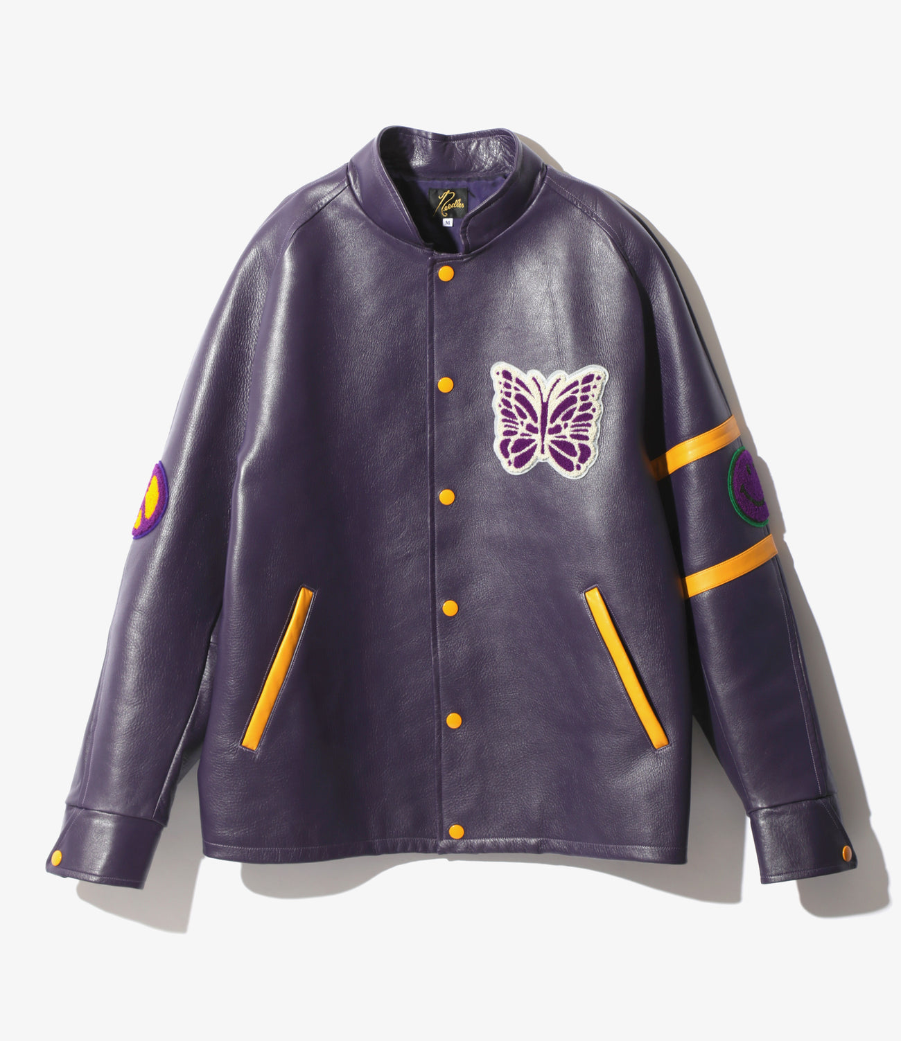Needles Letterman Jacket - Cowhide Lthr.
