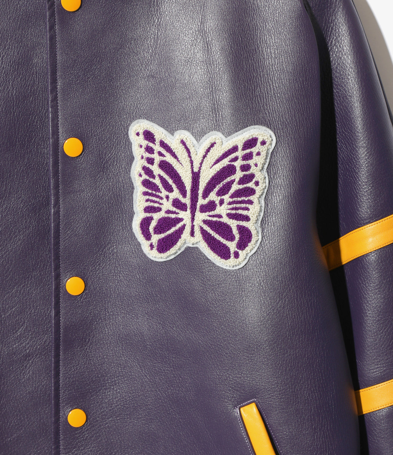 Needles Letterman Jacket - Cowhide Lthr.