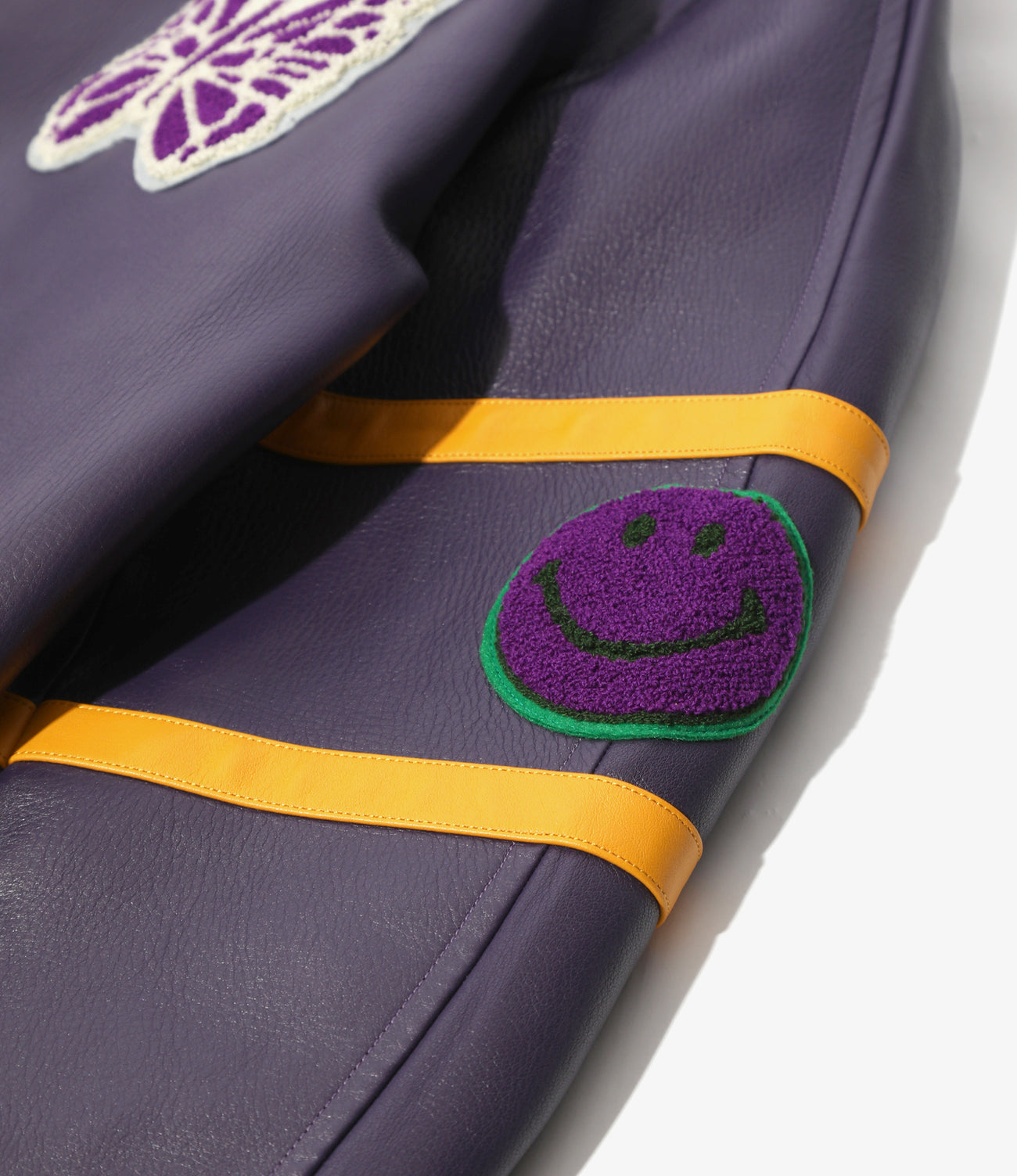 Needles Letterman Jacket - Cowhide Lthr.