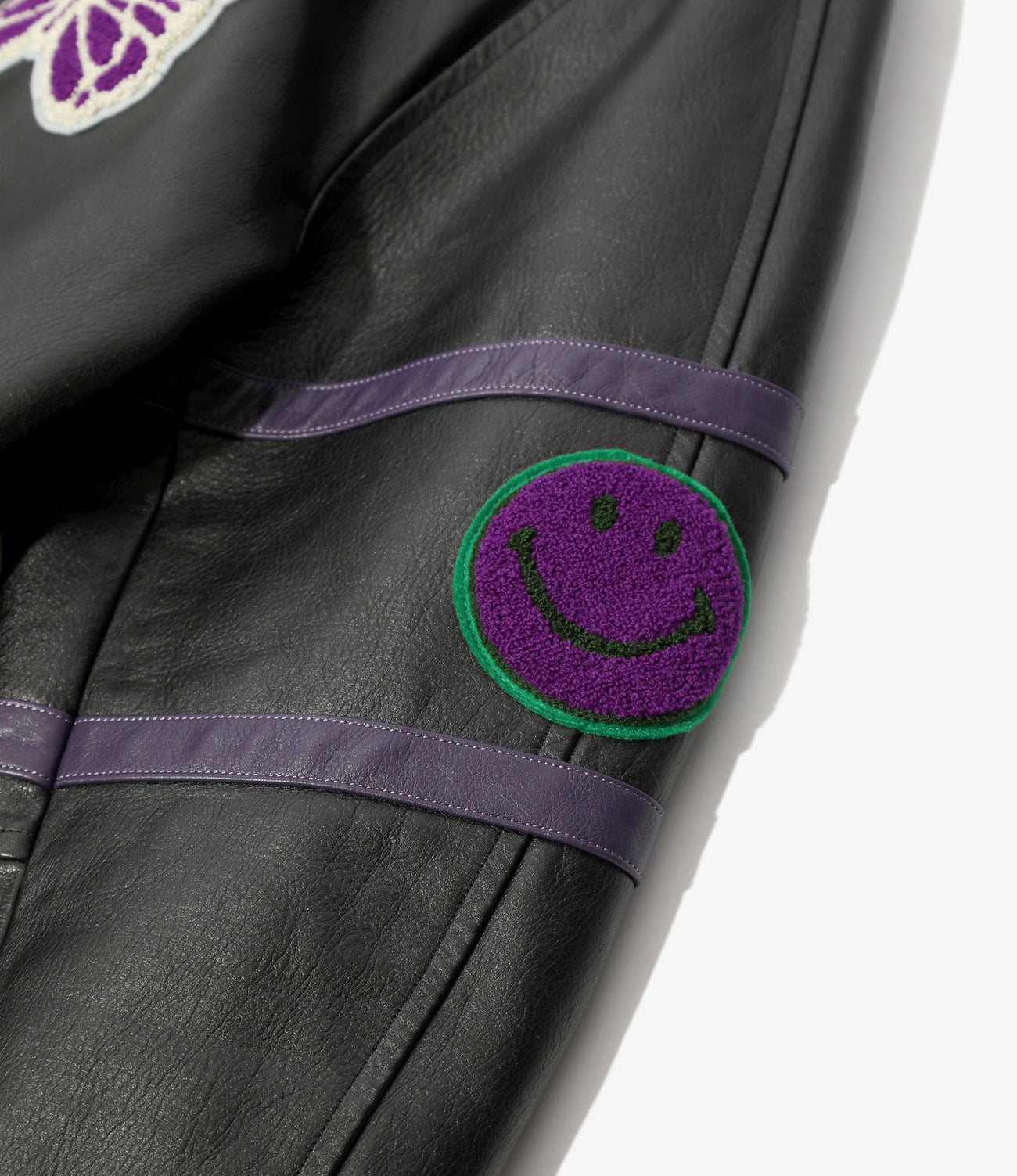 Needles Letterman Jacket - Cowhide Lthr.