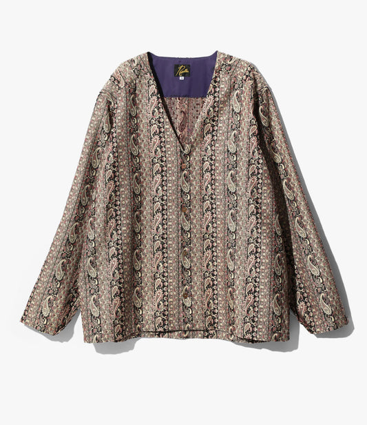 Needles V Neck Shirt - Paisley Stripe Jq.