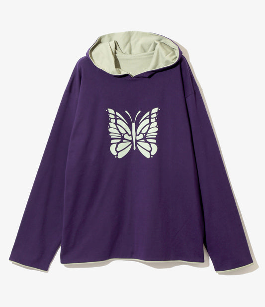 Needles L/S REVERSIBLE HOODY - COTTON JERSEY