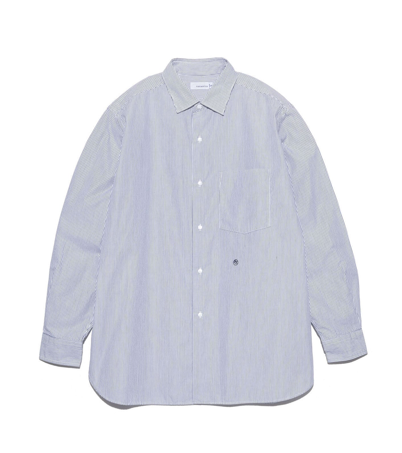 nanamica Regular Collar Stripe Wind Shirt