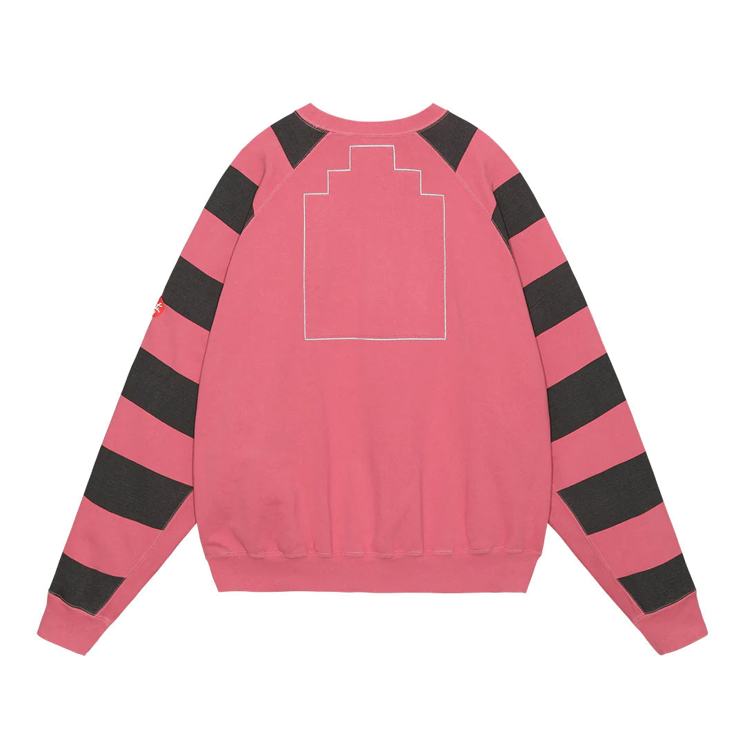 Cav Empt C.E OVERDYE STRIPE SLEEVE BIG CREW NECK