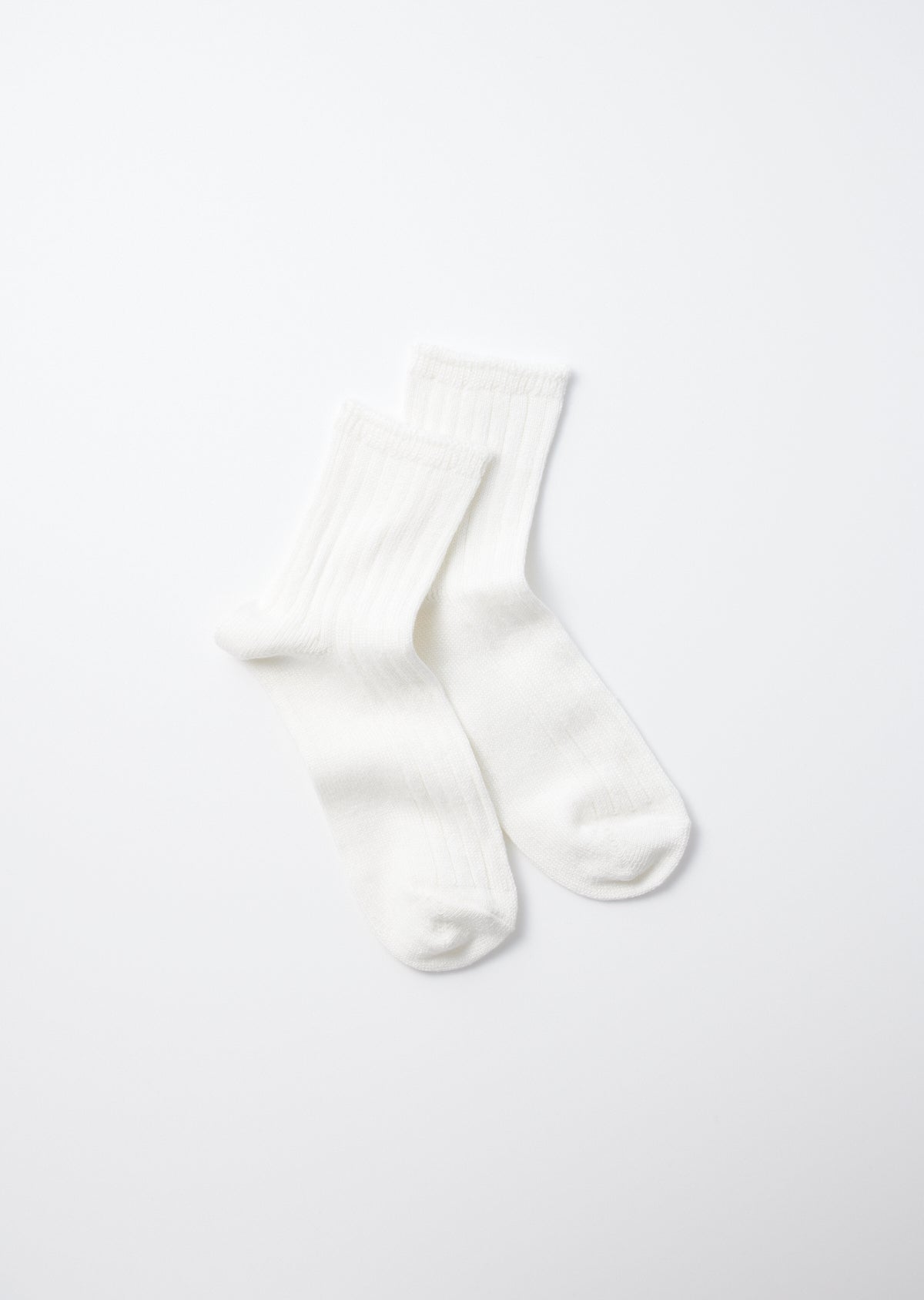 RoToTo LINEN COTTON RIBBED ANKLE SOCKS
