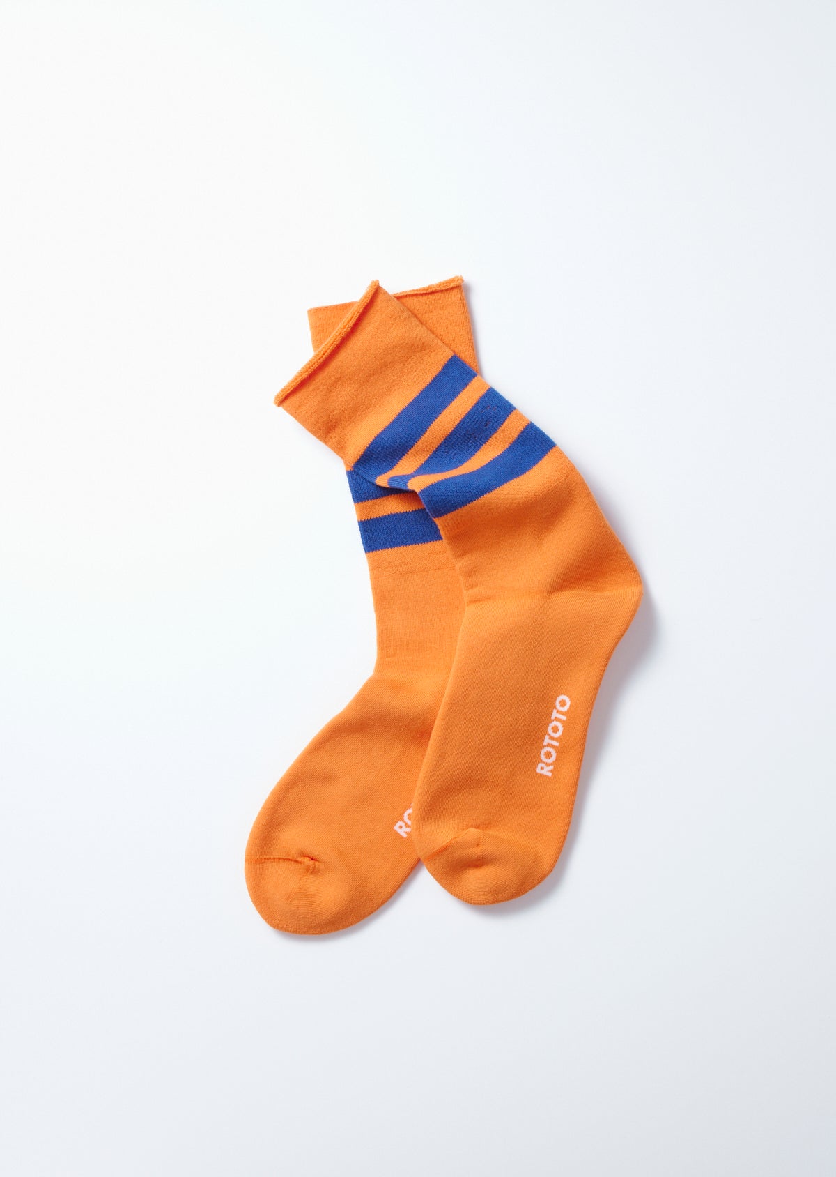 RoToTo FINE PILE STRIPED CREW SOCKS