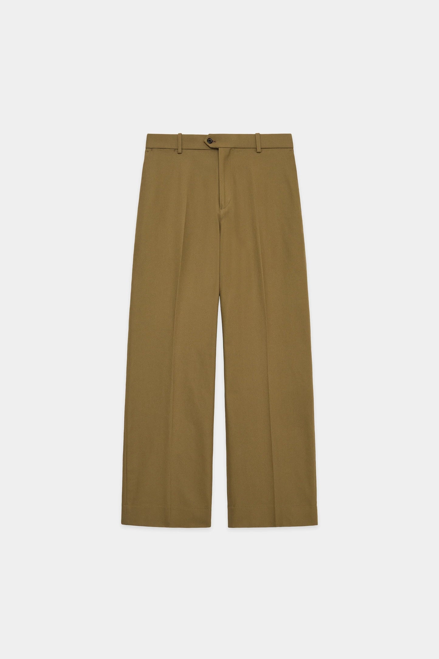 MARKAWARE ORGANIC COTTON SURVIVAL CLOTH FLAT FRONT FLARED TROUSERS