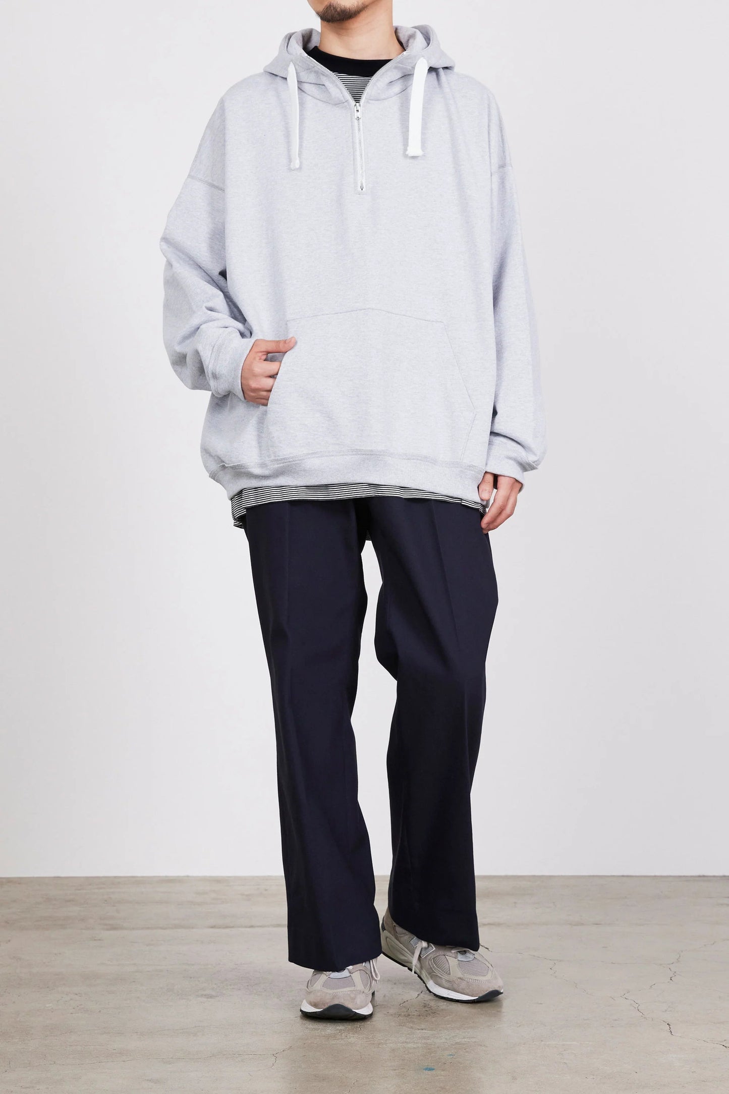 MARKAWARE ORGANIC COTTON SURVIVAL CLOTH FLAT FRONT FLARED TROUSERS