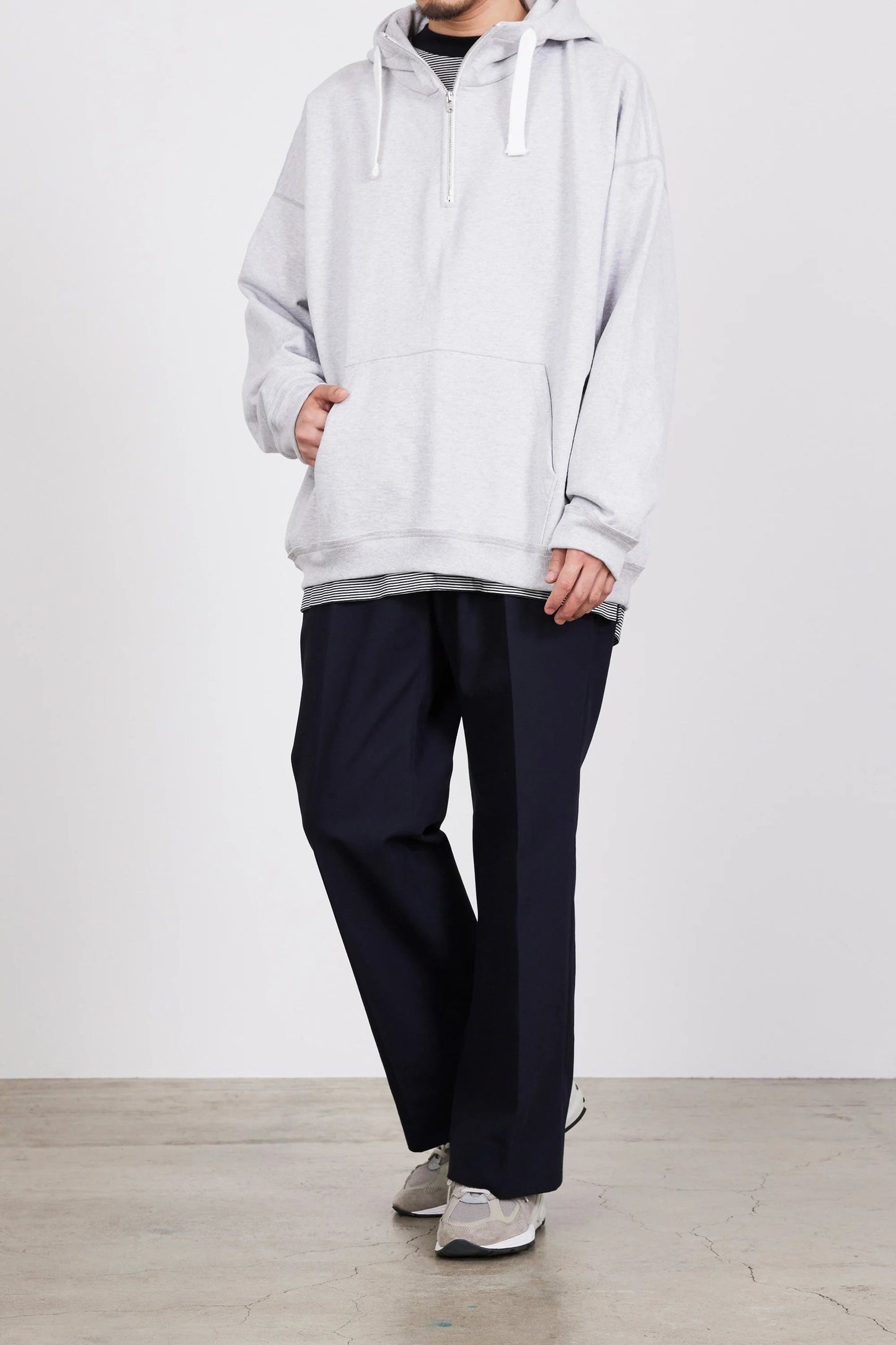 MARKAWARE ORGANIC COTTON SURVIVAL CLOTH FLAT FRONT FLARED TROUSERS