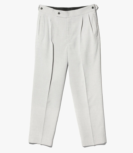 Needles Tucked Side Tab Trouser - Poly Chambray