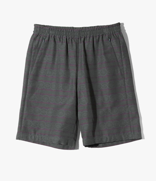 Needles Basketball Short - PE/C Fine Pattern Stripe Jq.