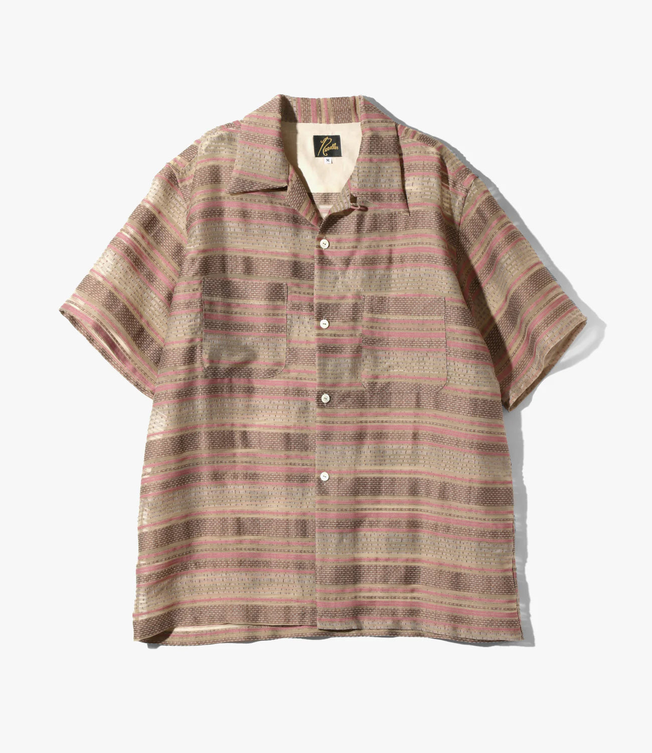 Needles S/S One-Up Shirt - PE/CU/N/C/R Chiffon Stripe Jq.