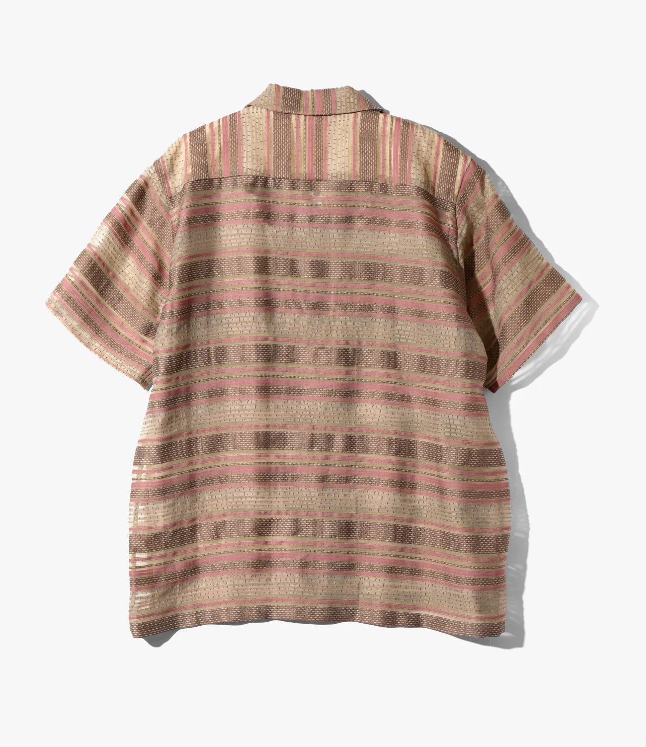Needles S/S One-Up Shirt - PE/CU/N/C/R Chiffon Stripe Jq.