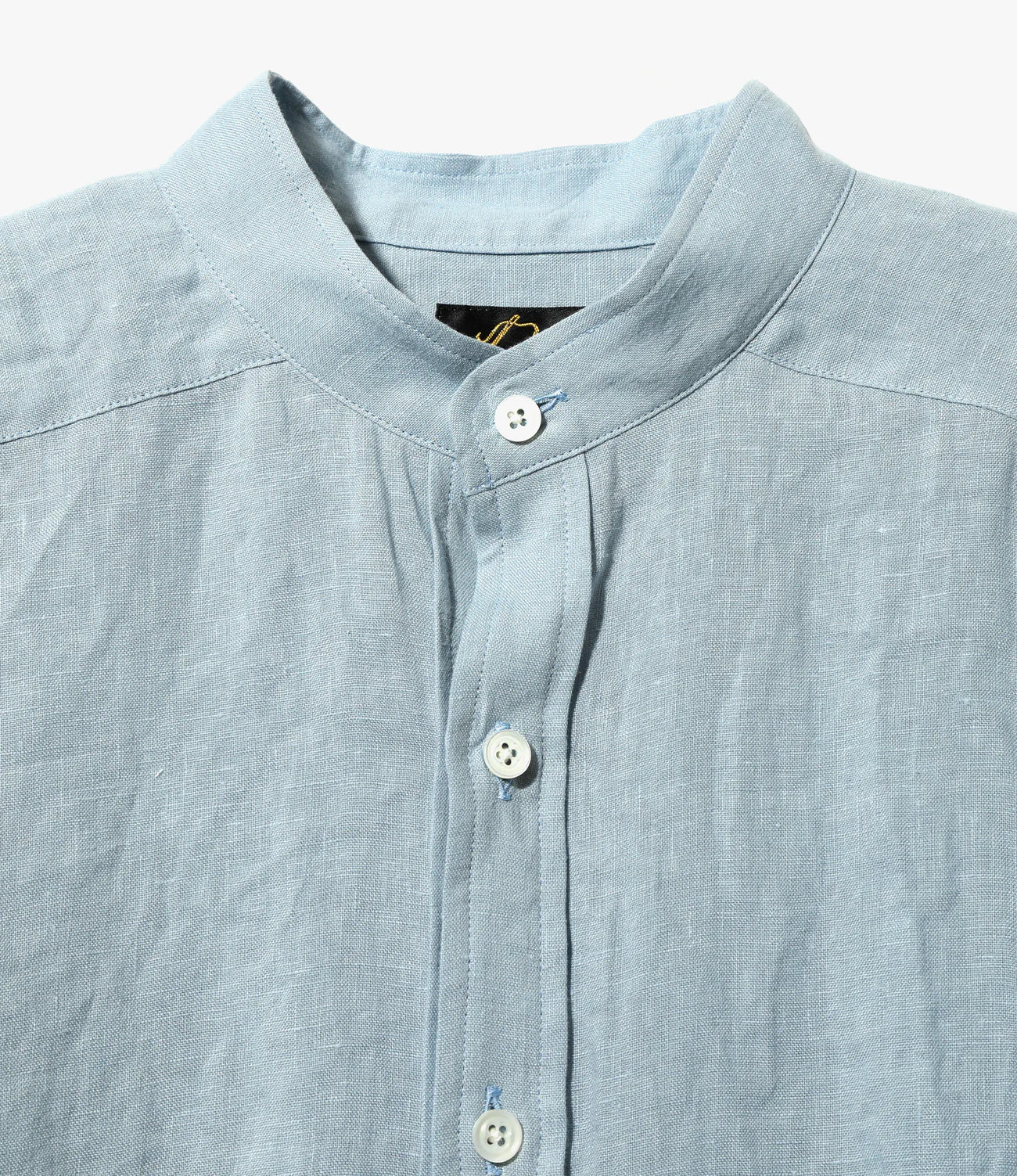 Needles Band Collar EDW Shirt - Linen Canvas