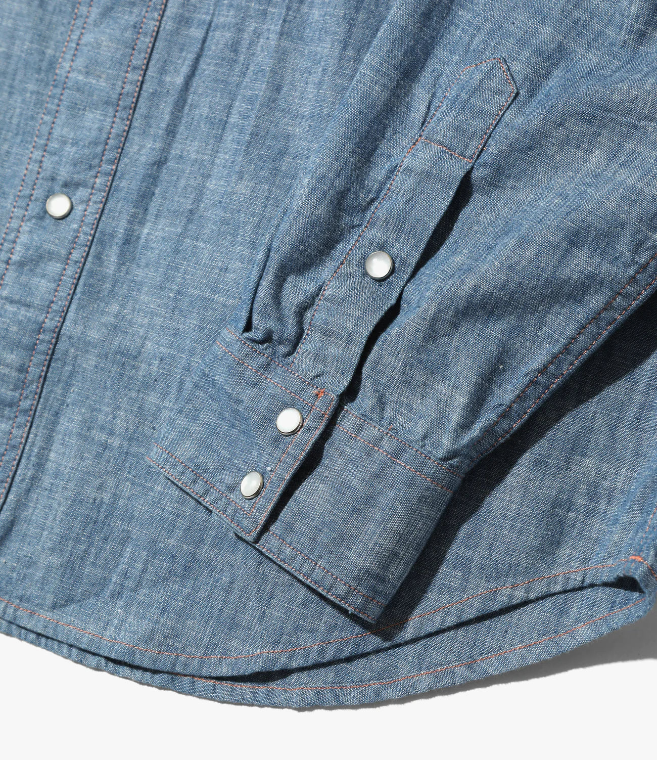 Needles Western Shirt - Cotton Chambray / India Emb.