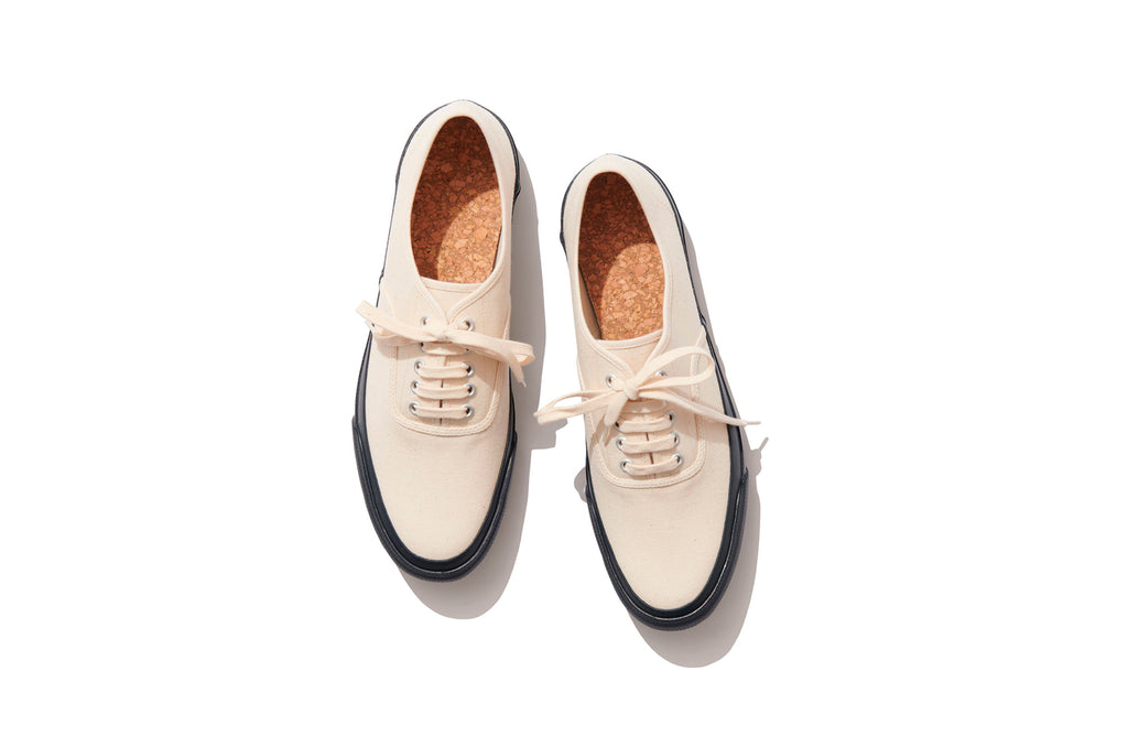 DOEK SHOE INDUSTRIES OXFORD FOR RUBATO - ECRU/INDIGO