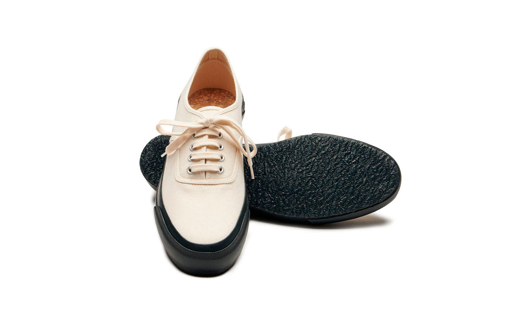 DOEK SHOE INDUSTRIES OXFORD FOR RUBATO - ECRU/INDIGO