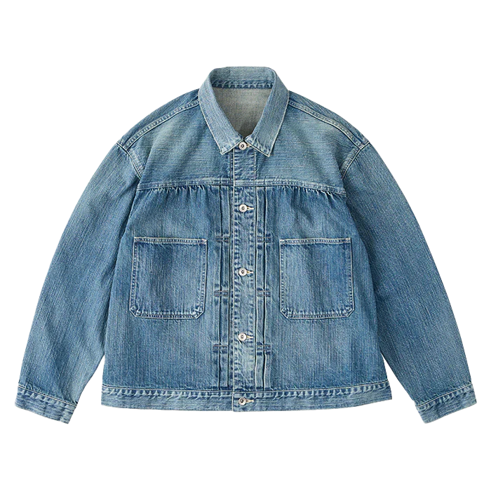 Porter Classic STEINBECK DENIM JACKET -BLUE-