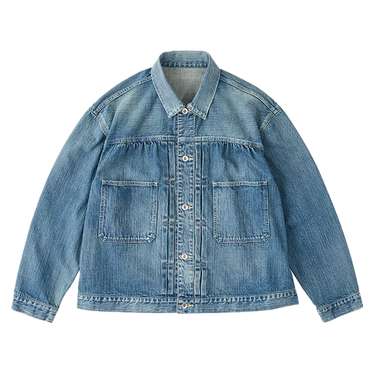 Porter Classic STEINBECK DENIM JACKET -BLUE-