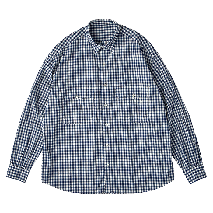 Porter Classic ROLL UP GINGHAM CHECK SHIRT