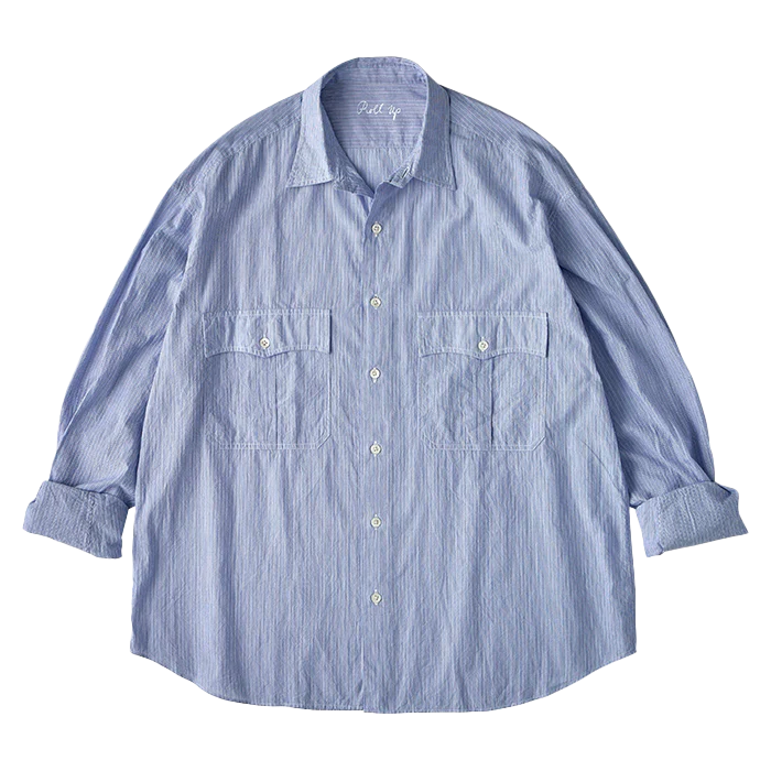 Porter Classic ROLL UP STRIPE SHIRT -2025SS-