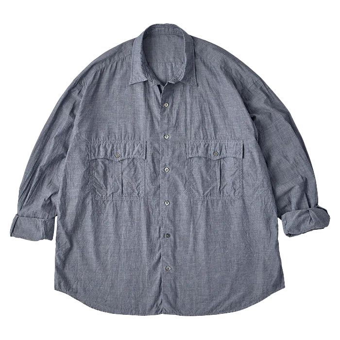 Porter Classic ROLL UP CHAMBRAY SHIRT