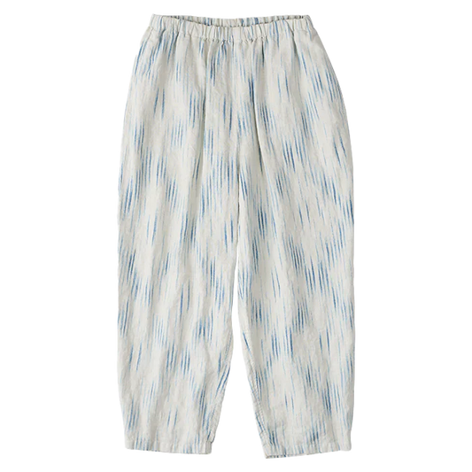 Porter Classic OLD FRANCE INDIGO PRINT PEACE PANTS