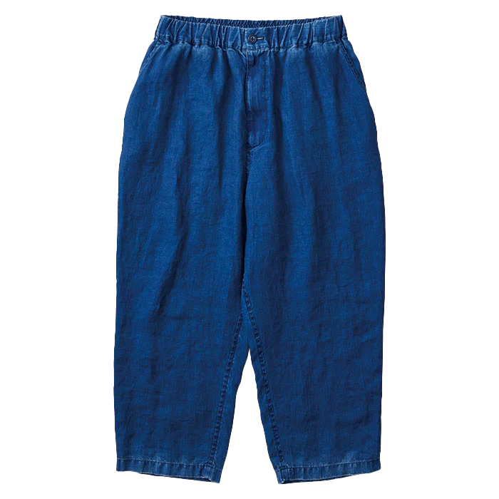 Porter Classic INDIGO LINEN EASY PANTS
