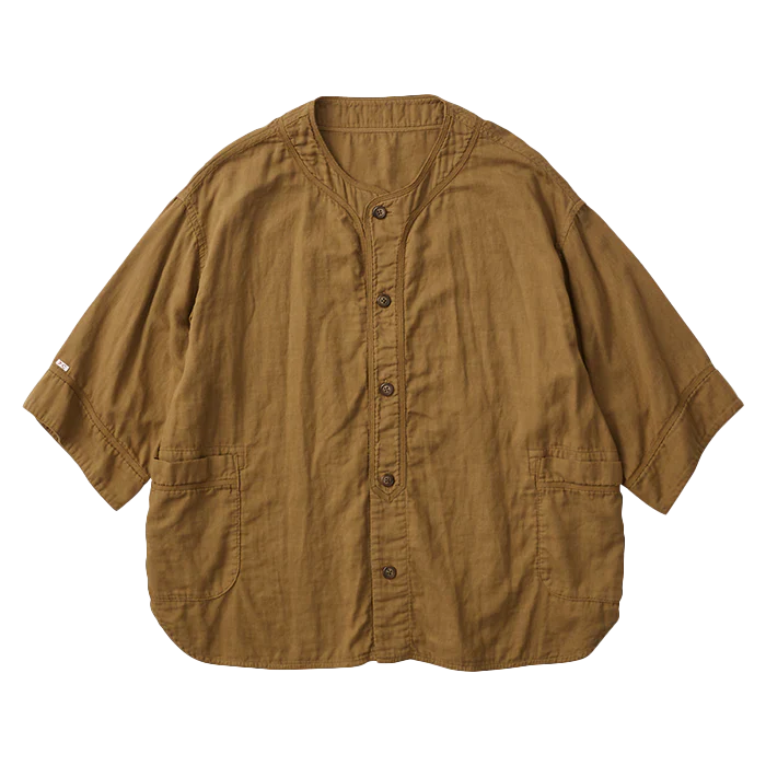 Porter Classic SUVIN GOLD GAUZE BASEBALL SHIRT