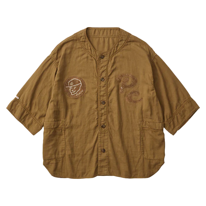 Porter Classic SUVIN GOLD GAUZE BASEBALL SHIRT CUSTOM