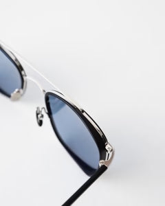 YELLOWS PLUS PETE SUNGLASS Matt Black/Silver