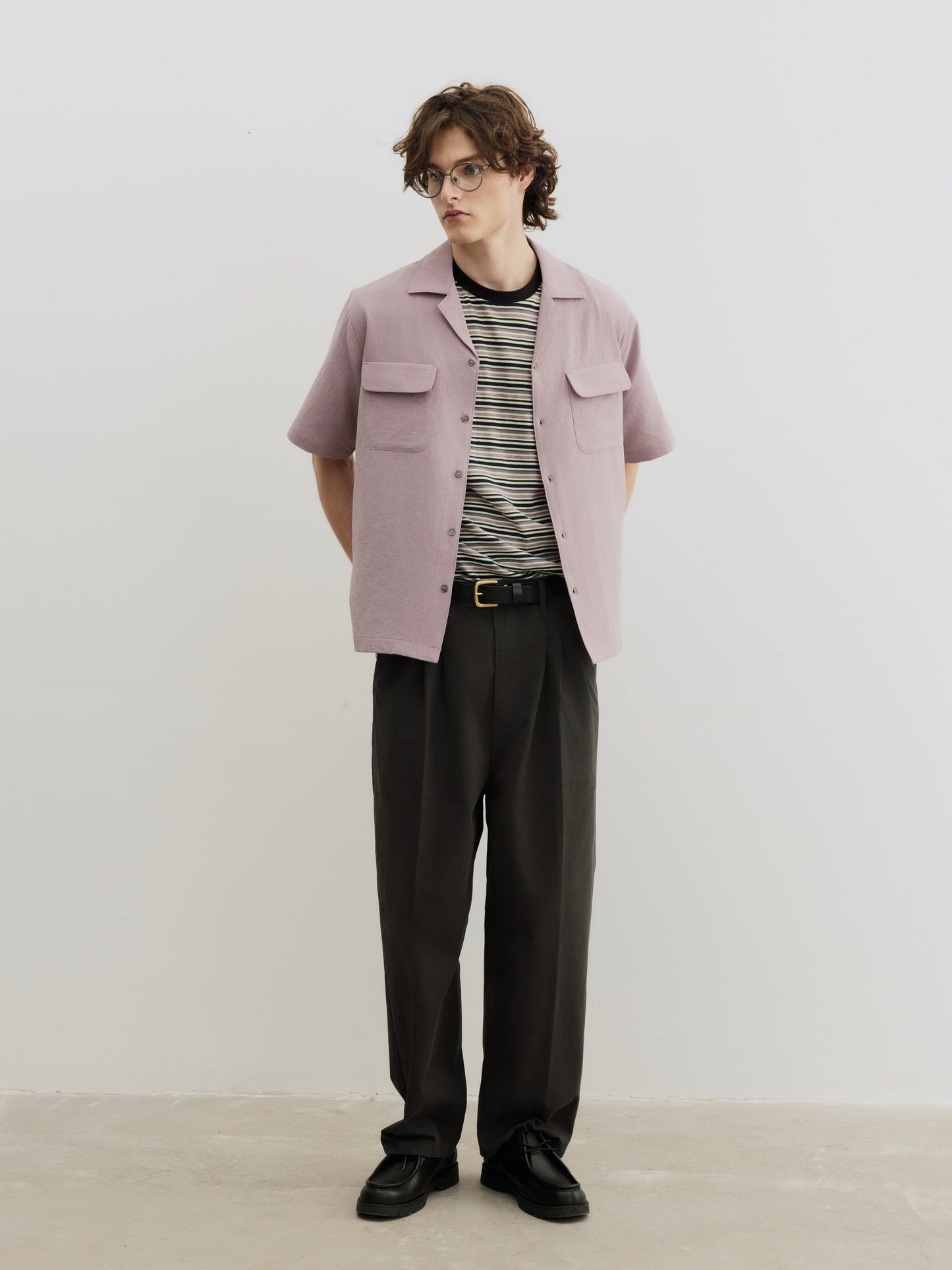 Burcs Three Ply Wide Tuck Chino Pants