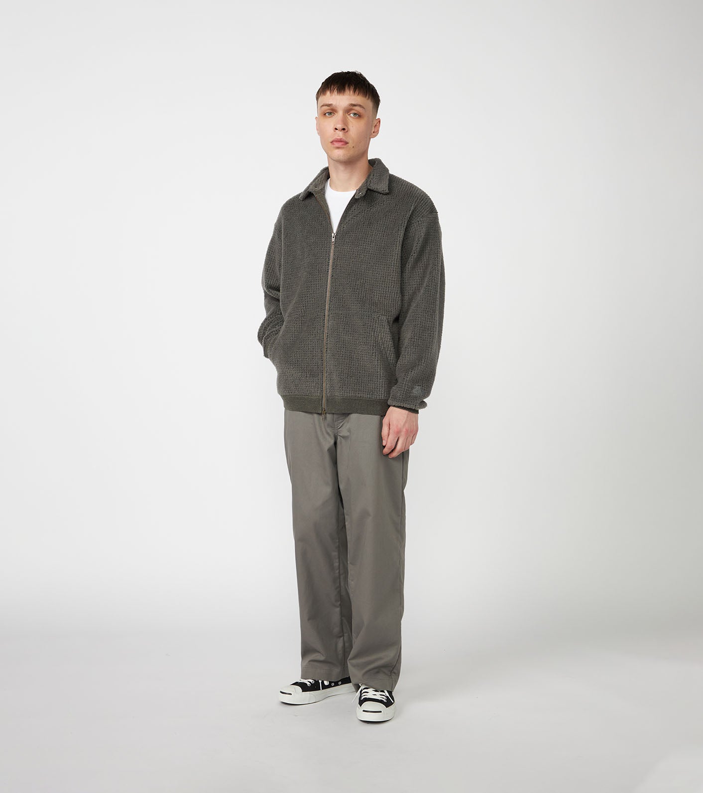 THE NORTH FACE PURPLE LABEL POLARTEC Wool Fleece Sweater Jacket