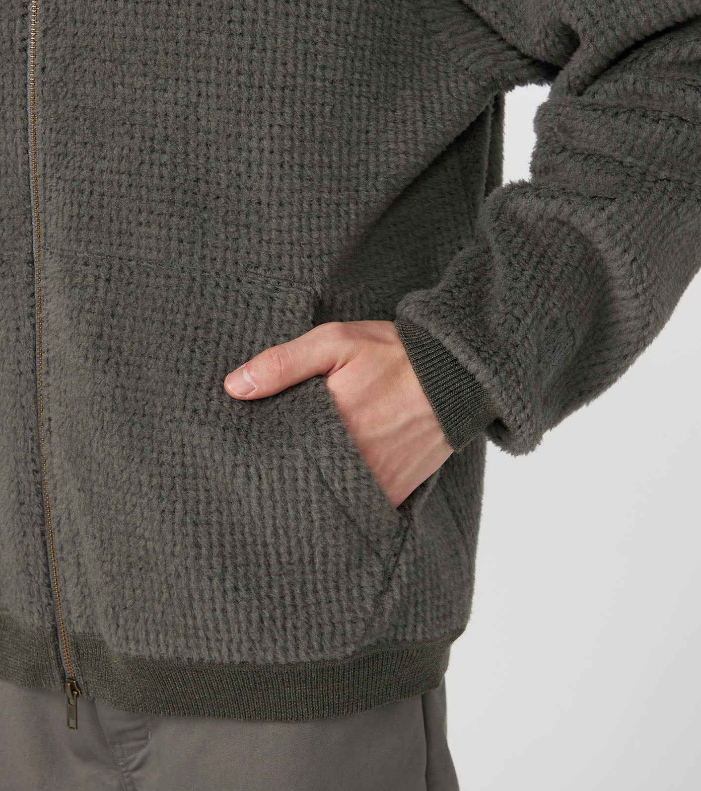 THE NORTH FACE PURPLE LABEL POLARTEC Wool Fleece Sweater Jacket