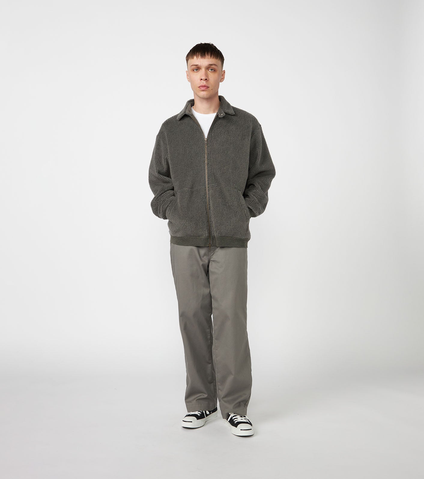 THE NORTH FACE PURPLE LABEL POLARTEC Wool Fleece Sweater Jacket