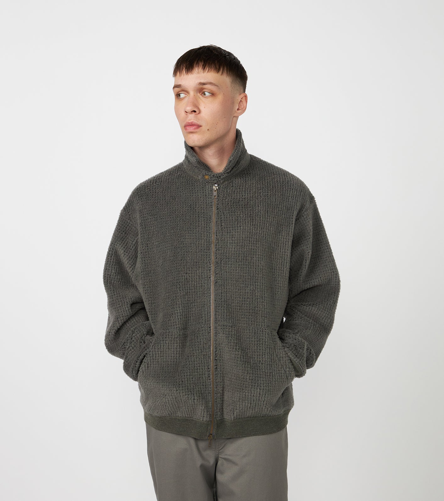 THE NORTH FACE PURPLE LABEL POLARTEC Wool Fleece Sweater Jacket