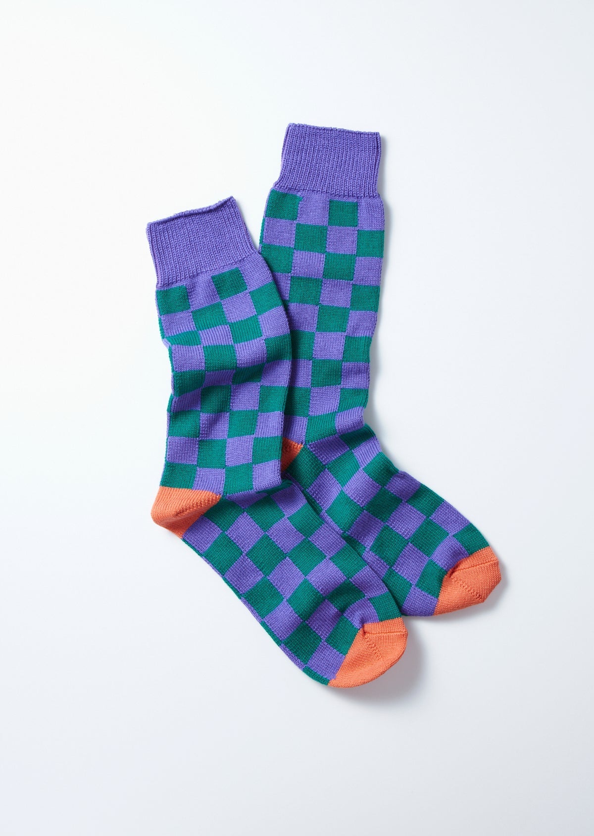 RoToTo CHECKERBOAD CREW SOCKS