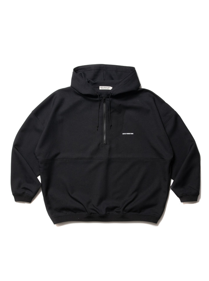 COOTIE PRODUCTIONS POLYESTER TWILL HALF ZIP HOODIE