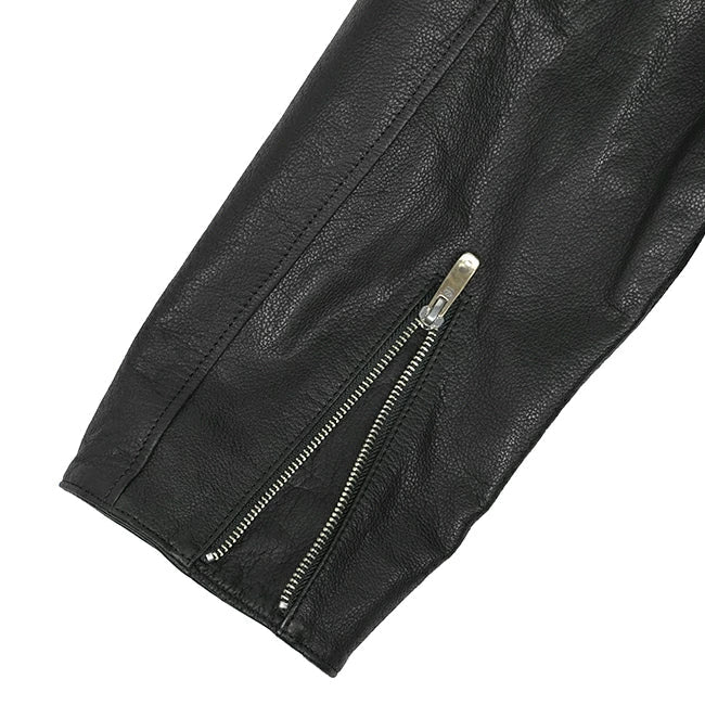 PORTER CLASSIC PC RIDERS JACKET W/LOVE&PEACE SILVER