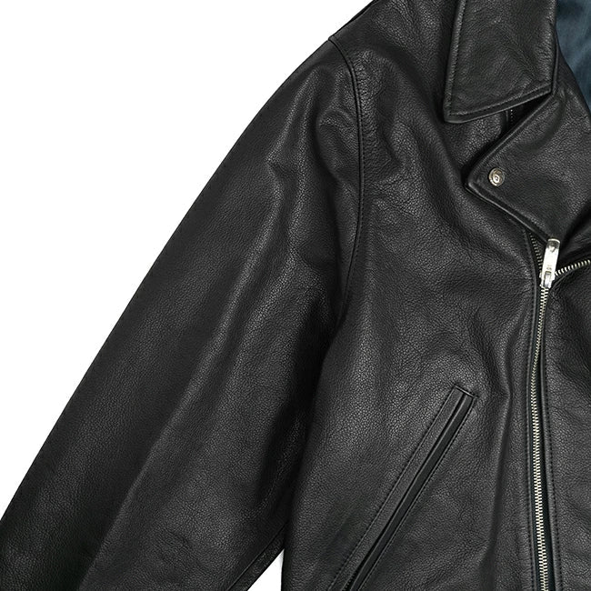 PORTER CLASSIC PC RIDERS JACKET W/LOVE&PEACE SILVER