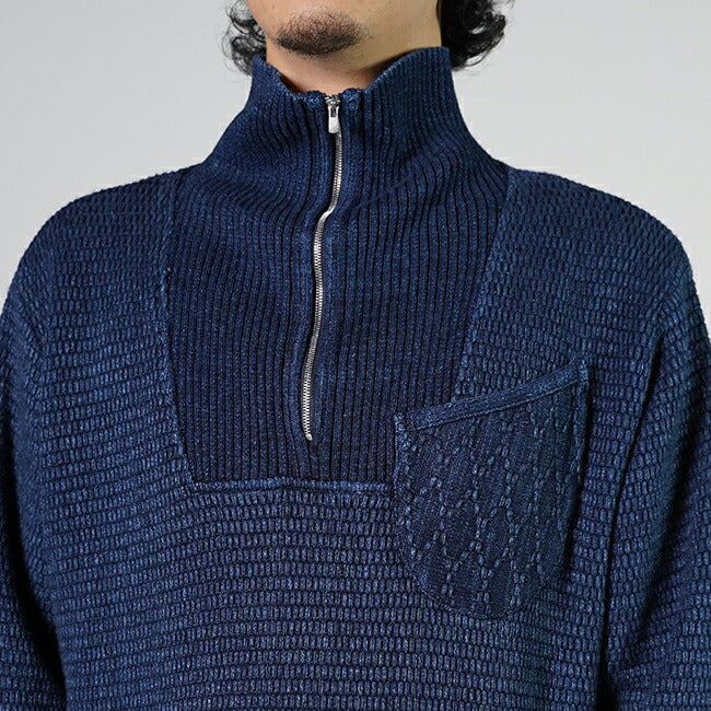 Porter Classic BEATNIK KENDO KNIT HALF ZIP