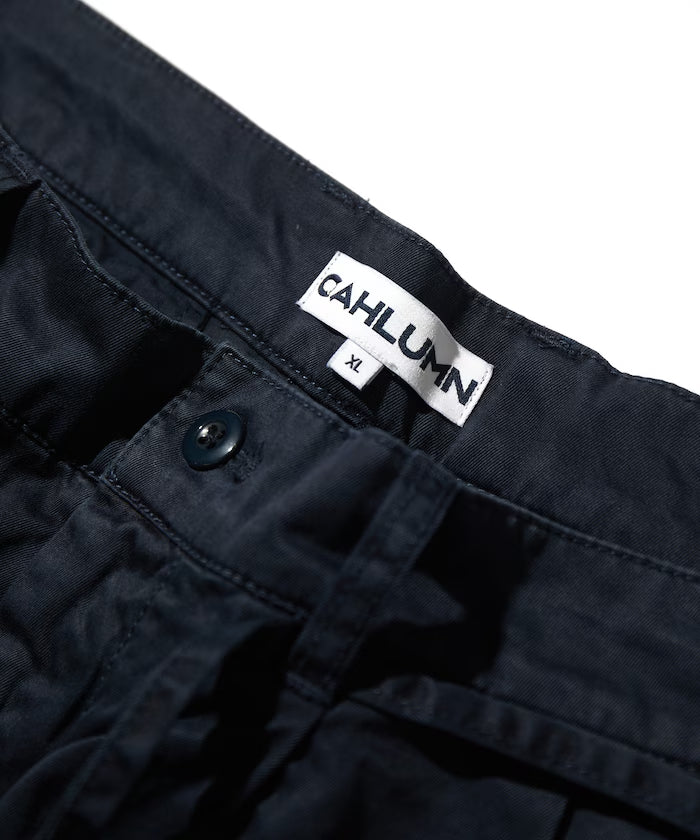 CAHLUMN Extra Long Staple Organic Cotton 2 Tuck Chino Shorts
