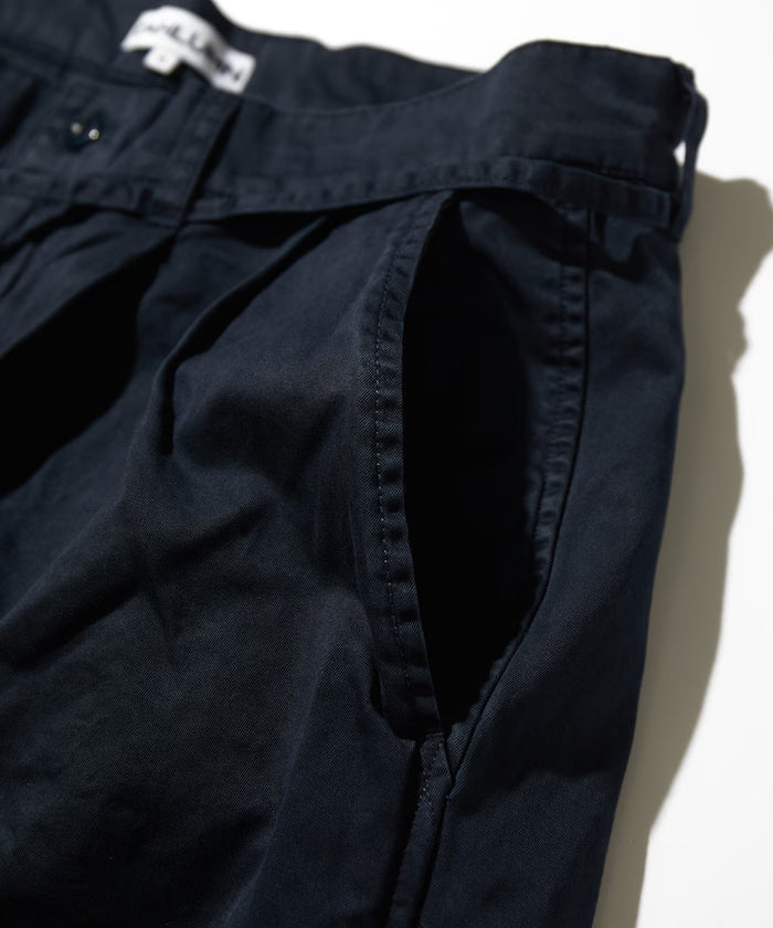 CAHLUMN Extra Long Staple Organic Cotton 2 Tuck Chino Shorts