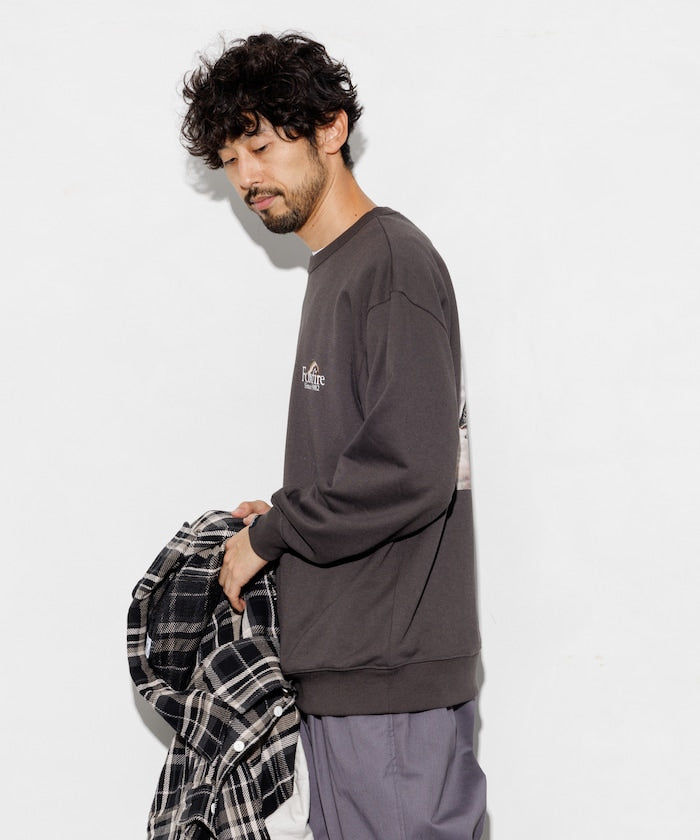 Foxfire Custom Foxfire Catalogue Trout Back Print Crew Neck Sweatshirt