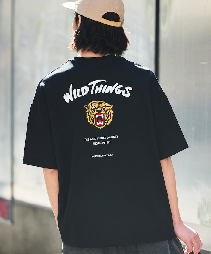 WILD THINGS × FREAK'S STORE Big Silhouette Tiger T-shirt